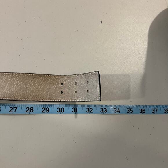 Vintage 80s Christian Dior Black Genuine Leather Wrap Belt Size M/L - Picture 6 of 13